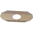 thumbnail image 2 of Ekena Millwork 24"W x 12"H x 6 1/4"ID x 1/4"T Chrysler Wood Fretwork Pierced Ceiling Medallion, Hickory, 2 of 3