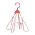 thumbnail image 1 of Siruishop Shoe Drying Rack Foldable 360 degree Rotatable Hold 4 Multifunctional Shoes Hanger pink, 1 of 8