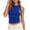 Blue, variant on Tank Tops for Women Sleeveless Crop Tops High Neck Workout Tank Tees Slim Basic Undershirts for Women