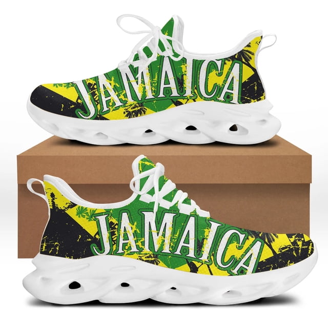 Zapatillas de tenis Jamacia , informales, ligeras, con cordones y amortiguación para mujer.