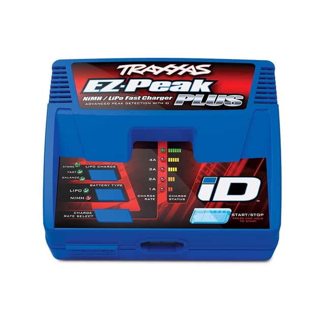 Cargador Traxxas 2970 EZ-Peak Plus de 4 amperios NiMH/Lipo con ID Auto