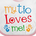 thumbnail image 4 of Inktastic My Tio Loves Me Boys or Girls Baby Bib, 4 of 4