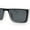 White Black - Black, variant on Beveled Squared Rectangle 2-tone Mod Plastic Sunglasses All Black
