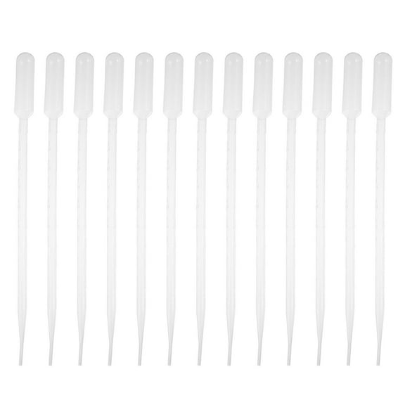 FUEENIRVA 100pcs Transparent 10ml Disposable Plastic Pipettes for Laboratory Experiments and Aromatherapy