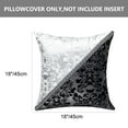 thumbnail image 3 of Unique Bargains 2 Pack Geometric Decorative Throw Pillow Covers 18" x18" Black&Silver, 3 of 6