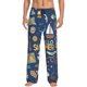 thumbnail image 1 of Fotbe Marine Nautical Pantalones de Pijama para Hombre, Pantalones de Dormir, Pantalones de Casa con Cintura Ajustable y Bolsillos-3X-Large, 1 of 6
