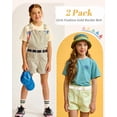 thumbnail image 4 of 2 Pcs Ceinture en Cuir pour Filles Enfants - Ceintures à Boucle Dorée Mode pour Adolescentes Robe en Jean, 4 of 6