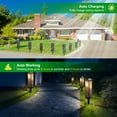 thumbnail image 3 of DAYBETTE 8 Pack Solar Pathway Lights , IP65 Waterproof Hollow-Out Ground Lights for Garden, Landscape, Driveway, 3 of 7