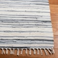 thumbnail image 3 of SAFAVIEH Rag Benton Striped Cotton Area Rug, Ivory/Grey, 4' x 6', 3 of 7