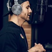 OneOdio Wired Over Ear Headphones for Recording and Mixing Studio Dj|Top Protein Leather Ear Pad, Guitar Amp Pro-50 (Sliver)
