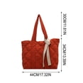 thumbnail image 3 of YiJuHui Quilted Down Shoulder Bag for Women, Large Capacity Tote Bag, Lightweight Nylon Work Purse, Commuter Laptop Bag, Casual Everyday Shoulder Bag with Zipper Pocket, 3 of 6