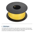 thumbnail image 3 of Uxcell 18AWG Stranded Wire Hookup 10M/33ft Yellow, Electrical Wire UL1007 Spool, 3 of 6