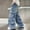 Blue, variant on ATOGUTA Boys Pull On Wide Leg Jeans Baggy Straight Leg Elastic Waist Loose Denim Pants with Pockets Size 5T-15, Blue