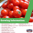 thumbnail image 2 of Harris Seeds 50 Husky Red Variety Treated Tomato Plant Seeds, 2 of 7