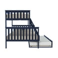 thumbnail image 5 of Max & Lily Solid Wood Bunk Bed, Twin over Full with Storage Trundle and Ladder for Kids, 5 of 14