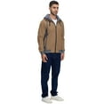 thumbnail image 2 of NEIKU Mens Zipper Hoodie Casual Hooded Sweatshirt Fleece Jacket Khaki-2XL, 2 of 5