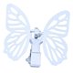 thumbnail image 3 of Dispositivo mecánico de mariposa eléctrica con alas batientes, adorno decorativo, para el hogar. Blanco, 3 of 9