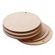 thumbnail image 4 of Discos de madera con agujeros: monedas de madera natural, círculos de madera, amuletos redondos de madera 100mm 10 piezas, 4 of 9