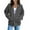 Dark Gray, variant on Women's Casual Zip Up Hoodie Jacket, Soft Long Sleeve Hooded Sweatshirt with Pockets, Lightweight Comfortable Outerwear for Everyday Wear