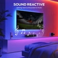 thumbnail image 3 of Monster 16.4ft Indoor LED Strip Lights, Multicolor Flow LED Lights for Bedroom & TV, Sound Reactive, USB Powered with Remote, 3 of 8