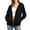 A2-Black Jackets for Women, variant on Plus Size Rain Jacket Women Lightweight Zip Up Cooling Waterproof Windbreaker Long Sleeve Outdoor Cycling Hiking Hoodie Raincoat with Pockets S-3XL