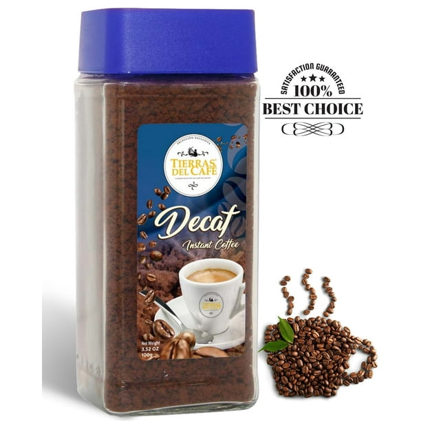 Decaf Premium Instant Coffee Robusta Beans Medium Roast Soluble