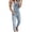 A-Light blue1066, variant on Distressed Denim Overalls for Women Bib Cropped Denim Pants Soft Breathable Casual Everyday Wear Jumpsuits