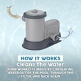 thumbnail image 7 of Bestway 1,500 GPH Filter Pump for Above Ground Swimming Pool w/ Type III-A/C Cartridge, 7 of 7