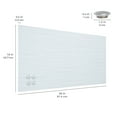 thumbnail image 2 of ECR4Kids MessageStor Dry-Erase Glass Board and Magnets, Office Essentials, White Waves, 2 of 9