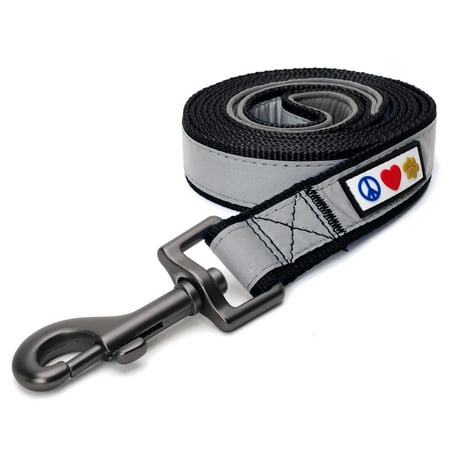 UPC: 0735255514131 | Pawtitas 6 FT Reflective Dog Leash Padded Handle – Black Leash for Small Dogs and Puppies.