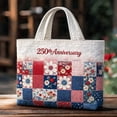 thumbnail image 4 of Soft Quilted Patriotic Daily Tote Bag Large Inner Storage Comfort Shoulder Straps Lightweight Reusable Shopping Handbag For Women, 4 of 7