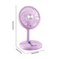 thumbnail image 3 of Ventilador de Mano Plegable y Recargable Ganfancp con Soporte para Teléfono Móvil USB, 3 of 7