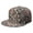 White-51, variant on CPaisley Snapback Hat, Adjustable Flat Brim Cap with Boho Abstract Design, Artistic Street Fashion