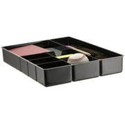 Officemate Deep Drawer Organizer Tray, 8 Compartments, 2 1/4H x 15 1/8W x 11 1/2D, Black