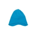 thumbnail image 2 of Top Headwear Rib Knit Ear Flap Beanie - Aqua, 2 of 2