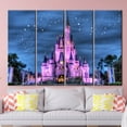 thumbnail image 4 of Disneyland Printed, Cinderella Castle Wall Decor, Starry Sky Wall Decor, Cinderella Castle, Kids Printed, Kids Room Printed, Canvas Wall Decor - Gold Framed, 4 of 9