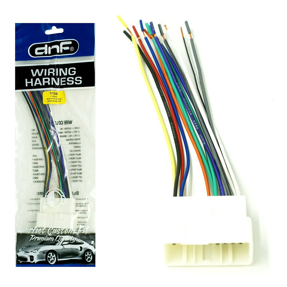 DNF Aftermarket Wiring Harness for Select Hyundai and Kia Vehicles 2005