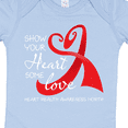 thumbnail image 4 of Inktastic Show Your Heart Some Love- Heart Health Awareness Month Boys or Girls Baby Bodysuit, 4 of 5