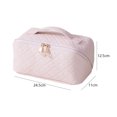 thumbnail image 3 of Difusor De Aceite Esencial Bolsa de cosméticos de PU Caja de maquillaje a cuadros de gran capacidad para regalos de vacaciones (rosa) Sywqhk Cuidado Belleza, 3 of 9