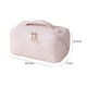 thumbnail image 3 of Bolsa de cosméticos de PU Caja de maquillaje a cuadros de gran capacidad para regalos de vacaciones (rosa) Ehuebsd Cuidado Belleza, 3 of 9
