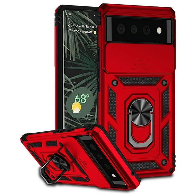 Para Google Pixel8 Pro Funda para teléfono Pixel 7A Anillo resistente a caídas Push-Pull Shell 6A Moderno y duradero