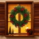 thumbnail image 1 of Christmas Wreath Simulated Wreath Door Window Wall Decoration Wreath. Indoor And Outdoor Christmas Decorations, 1 of 6