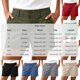 thumbnail image 3 of Neewe Bermuda Cargo Shorts for Women Casual Button Plain High Waisted Stretch Wide Leg Relaxed Fit, 3 of 8