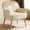 Beige, variant on UZUGUL Upholstered Modern Single Sofa with Metal Legs, Comfy Tufted Velvet Accent Chair,Beige