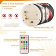 thumbnail image 5 of Yayeee Flameless Candles with Remote Flickering Battery Operated Multi Color Changing, Red Snowmen, 5 of 7