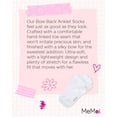 thumbnail image 7 of MeMoi Girls Bow-on-Back Cotton-Rich Anklet Sock - Girls - Female, 2, White, 7 of 7