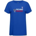 thumbnail image 2 of Women's-Levelwear  Royal Texas Rangers Influx 8-Bit Baseball T-Shirt, 2 of 3