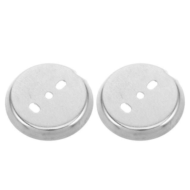 unbranded 2Ud Placas Base Para Montaje De Barra De Toallas Con Acabado En Acero Inoxidable Color Plata