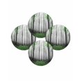 thumbnail image 7 of 13 Inch Round Placemats Set of 4, Green Forest Non Slip Heat Insulation PP Table Mats, Vintage Foggy Woods Tree Mysterious Washable Place Mats for Kitchen Dining Party Table Decor, 7 of 7