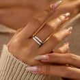 thumbnail image 3 of 925 Sterling Silver Inspirational Jewelry Rings for Women Adjustable Wrap Open Rings Heart Ring Personality Encouragement Gift to Daughter Birthday Christmas Gifts for Couple Men, 3 of 6